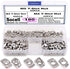 Socell 180Pcs 2020 Series T Nuts, M3 M4 M5 T Slot Nut Hammer Head Fastener Kit, Nickel Plated
