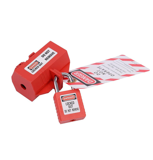 Plug Lockout Device for 110V Plug Lockouts, 110-125 Volt Plug Locks for Electrical Plugs