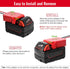 2 Packs Power Wheels Adapter for Milwaukee M18 Battery - DIY RC Car Toys Robotics Battery Converter Kit with Fuse &
