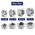 SG TZH 5/16-18 100Pcs 304 18-8, Hex Nuts Stainless Steel Full Thread, Hex Drive, Bright Finish by