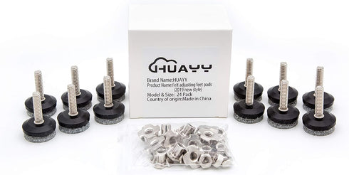 2019 1/4-20x1 T-Nuts(12 Pack) Furniture Levelers feet pad,Table and Chairs levelers Legs | Style Height Adjustable