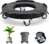 Trash Can Dolly Wheels, Adjustable 15-19 Inch Round Roller with Locking Wheels