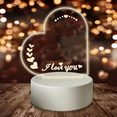 Mydethun Personalized Acrylic Dry Erase Board - Mothers Day Gift with Night Light, 16 Colors, Memo Message Board