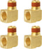 SUNGATOR 1/4 Inch 90 Degree Elbow Fittings, Male × Female Barstock Street Elbow for Air Hose, 4 Pack