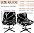 Generic Armless Kitchen,Wedding,Party(Style1) Office Chair Cover,Soft Washable Printed Seat Covers,Stretch Anti-dust
