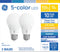 GE Color Select LED 100 Watt Replacement, A19 General Purpose Bulbs (2
