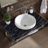 RANRAN Marble Contact Paper Granite Black Roll, Self Adhesive Peel and Stick Wallpaper for Kitchen Countertop Cabinet