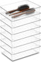 7Pack Desk Drawer Organizers, 6"*9" makeup acrylic drawer organizer trays for vanity,