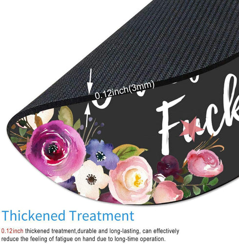 Smooffly Funny Circular Mousepad, Fresh Out of f CKS Round Mouse Pad, Cute Desk Accessory, Size 7.9 x 7.9 x 0.12 Inch