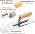 3 Pack Set, 1 mm Venetian Plaster Trowel Stainless Steel Finishing Trowel, Art Paint Plastering Tool with Wooden