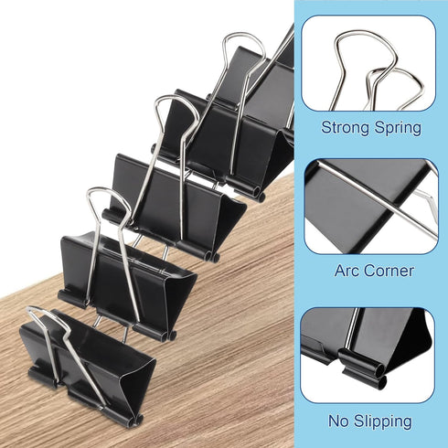 Extra Large Binder Clips, 2 Inch for Office (40 Pcs)