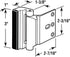 10826 3 Pack) Prime-Line U Door Reinforcement Lock Add Extra, High Security to your Home and Prevent Unauthorized Entry