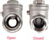 1/2" NPT Swing Check Valve Female WOG 200 PSI PN16 CF8M, Stainless Steel SS316