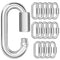 KINLINK 15PCS M5 3/16 Quick Link Chain Connector, Heavy Duty 304 Stainless Steel Locking Carabiner Clips for Hammock,