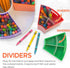 PUZZLE EZ Crayon Organizer - Rotating Lazy Susan School Art Supplies Caddy, Kids Desk Organizer with Rainbow Color Bins