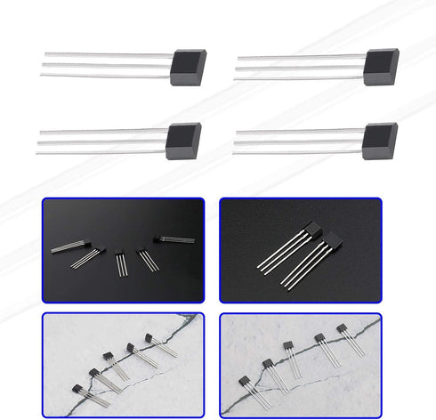 12Pcs 41F TO-92S Bipolar Hall Effect Sensor Magnetic Detector for Electric Vehicle Motor Applications