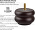 La Vane 3 Inch 7cm 4.5" 50% 1000LB 4PCS / Round Chunky Bun Feet - Wide, Wider for Maximum Stability & Capacity - Solid