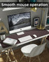 Protector,48"x 17"Desk Leather Desk Pad Mat Large, Mouse Pad, Non-Slip PU Leather Desk Blotter,Waterproof Desk Pad