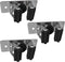 Heavy Duty Broom and Mop Holder Wall Mounted, SUS304 Stainless Steel Tool Organizer for Laundry Room (Black 3 Pack)