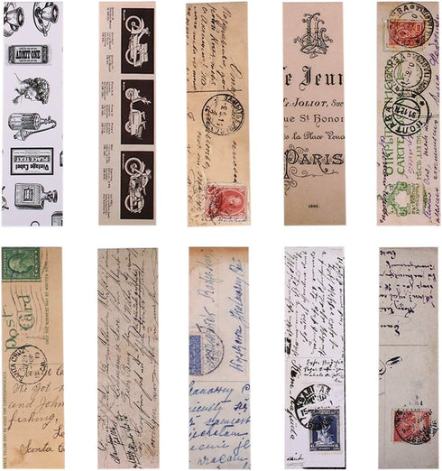 Vintage Style Bookmarks for Women & Men - 30PCS Retro Collection