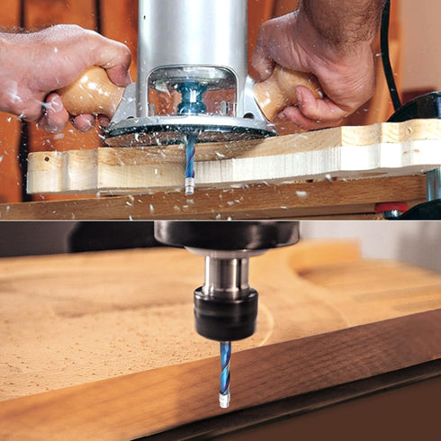 EANOSIC 1/4 Inch (1/4" Upcut Spiral Flush Trim Router Bit, Shank Solid Carbide Flush Trim Router Bits Spiral with Nano
