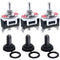 Twidec 3Pcs Heavy Duty Rocker Toggle Switch - 16A 250V AC SPDT 3 Position 3 Pin ON/Off/ON with Metal Boot Cap