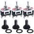 Twidec 3Pcs Heavy Duty Rocker Toggle Switch - 16A 250V AC SPDT 3 Position 3 Pin ON/Off/ON with Metal Boot Cap