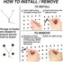 100-Pack Stainless Steel Pegboard Hooks 1" L - Fits Any Peg Board, Will Not Fall Out - Organize Tools, Garage, Crafts