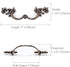 JETLAND 6-Pack, 3" PW1619W76 French Provincial Drawer Pulls - Ivory White, Hole Centers, Vintage Shabby Chic Pulls
