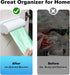 AqusilAir Set 2 Wall-Mounted Trash Bag Dispenser for Small Garbage Bags Adhesive PVC Storage Box for Bathroom, Kitchen