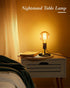 Set 2, E26 Bulb Bulb) Small Table Lamp, Vintage Desk Lamps for Bedrooms of Rustic Bronze Finish Edison Lamp Base Holder