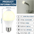 Motion Sensor Light Bulbs - 9W (60W Equivalent) E26 Motion Activated LED Light Bulb 3000K Warm White Dusk to Dawn Security Bulb Auto On Off Indoor Outdoor for Front Door Porch Basement Closet(2 Pack) by U4GLORY
