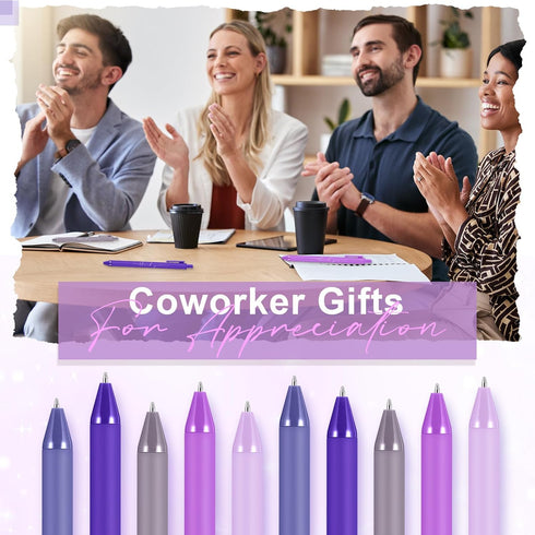 Dispowreath 30pcs Thank You Pens Bulk Cute Multicolor Ballpoint Pen for Server Employee Appreciation Gifts for Social