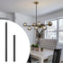 M16 7.9 Inches 11.8 Inches KCO Lighting Threaded Extension Rod and Black Extension Rods Lighting Fixture Downrods Stems