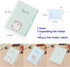 Cute Cartoon Plastic A4 Expanding File Folder Pockets with 168 Pcs File Folder Labels
