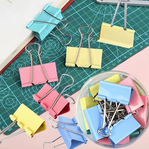 Extra Large Binder Clips, 2 Inch (48 Pack), Colored Big Paper Clamps with Box for Office and Home