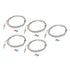 MECCANIXITY 5pcs K Type Thermocouple Temperature Sensor, M6 Screw Probes, 6.6ft, 0 to 800°C Temperature