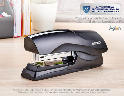Bostitch Office Heavy Duty Stapler, 40 Sheet Capacity, Full-Strip, Includes 1260 Staples, Black