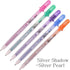 Silver Shadow Gel Ink Pen, 10-Piece 1.0 mm, Assorted Colors