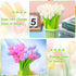 SANNIX 50 Pcs Color Changing Tulip Flower Pens, Novelty Fun Gel Ink Pens for Birthday Party Favors