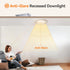 3 Inch Dimmable, 2700K-5000K 5CCT 680lm, 2-Pack Anti-Glare Recessed LED Lights with Night Light, Deep Baffle Downlight