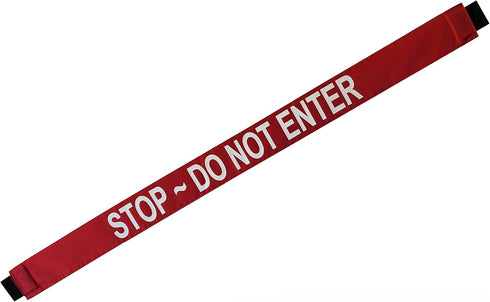 Magnetic Door Barrier - Stop - DO NOT Enter, Safety Door Barrier with Magnetic Ends, Red, 42 x 3 inches