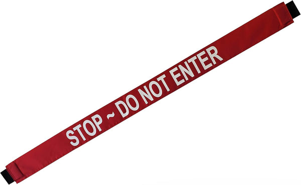 Magnetic Door Barrier - Stop - DO NOT Enter, Safety Door Barrier with Magnetic Ends, Red, 42 x 3 inches