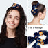 Scrub Caps Women Nursing Hats Lovely Cat with Buttons Ponytail Working Adjustable Pouch Tie Back