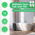 450ml (2 Pack), NADAMOO White Bathtub and Tile Refinishing Spray Paint Kit, Semi-Gloss DIY Coating for Porcelain