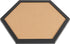 HAKZEON 6 Pack Hexagon Cork Board: 12"x12" Black Framed Decorative Bulletin Board with 48 Push Pins
