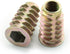 LQ Industrial 8pcs M8x25mm Zinc Alloy Furniture Screw-in Nut Bolt Fastener Connector Hex Socket Drive for Wood Furniture