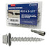 #10 x 1-1/2" Hex Head Sheet Metal Roof Screws, Rustpert Coating Metal to Wood Siding Screws, 60 Pieces