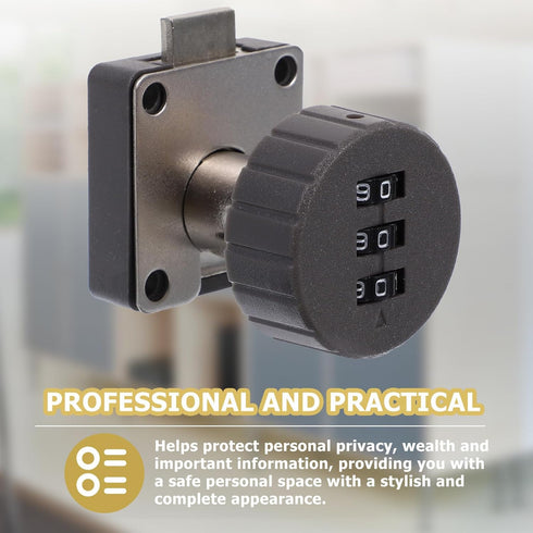 3-Digit NUOBESTY Cabinet Password Lock Drawer Lock Combination for File Cabinet Proofing Security for Office Desk Shoe