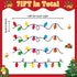 Christmas Bulletin Board Borders, Light Bulb Paper Trim Die-Cut Strip, Xmas Holiday Winter Classroom Wall Decorations for Kids Nursery Home Bedroom